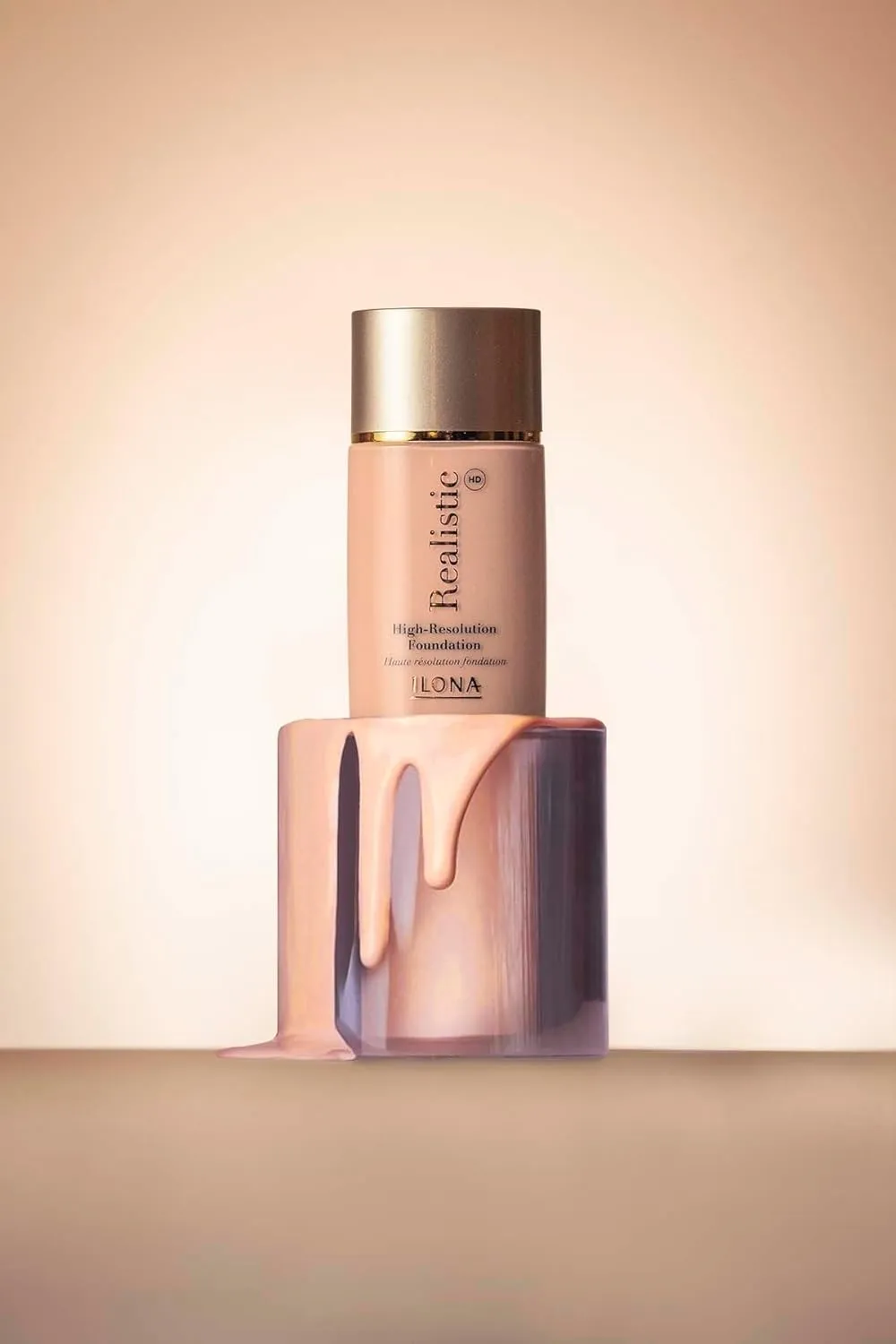 ILONA Realistic™ HD High-Definition Makeup Foundation | 1.18 Fl Oz | Real Bisque