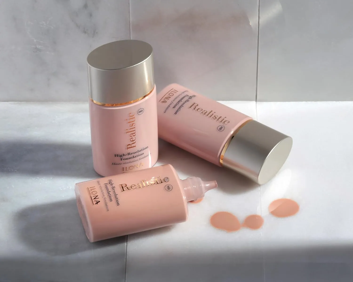 ILONA Realistic™ HD High-Definition Makeup Foundation | 1.18 Fl Oz | Real Bisque