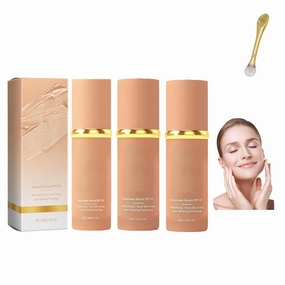 Imaginaryl 4-in-1 Foundation - Hydrating CC Cream with SPF 50 , Natural Finish, Full Coverage Concealer, Waterproof & Sweatproof，Long-Lasting Waterproof Makeup for All Skin Types (3 Pcs)