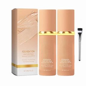 Imaginaryl Concealer, Imaginaryl Foundation, Neutrain 4 in 1 Foundation,Korean Foundation Makeup, Hydrating Color Changing Foundation, Longwearing & Waterproof, with SPF 50  (Natural, 2pcs)