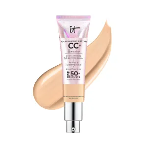 IT Cosmetics CC  Cream Illumination - Full-Coverage Foundation With SPF 50, Color Corrector & Anti-Aging Serum, Formulated With Niacinamide & Hyaluronic Acid, Radiant Finish, 1.08 fl oz