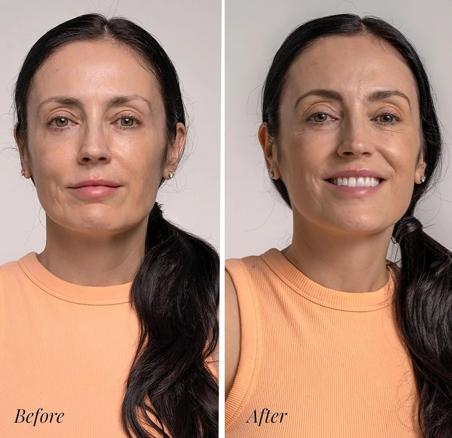 Jerome Alexander My Color Self Adjusting Full Coverage Foundation Makeup with Kabuki Brush (Light)