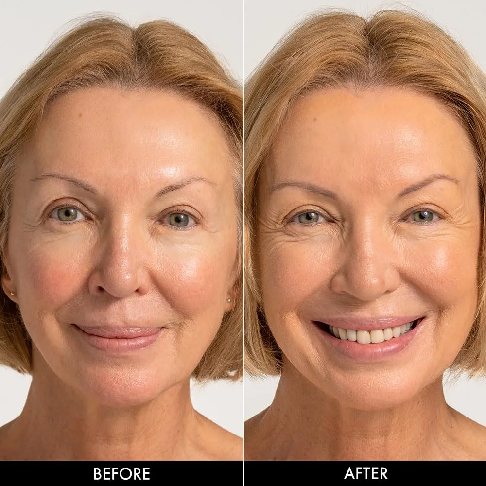 Jerome Alexander My Color Self Adjusting Full Coverage Foundation Makeup with Kabuki Brush (Light)