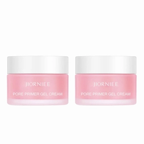 Jiorniee Pore Primer Gel Cream, Pore Base Gel Cream, Invisible Pore Face Primer, Pore Filling Gel Cream, Make-Up Base Gel Cream Invisible Pore, Suitable for All Skin Tones (2pcs)