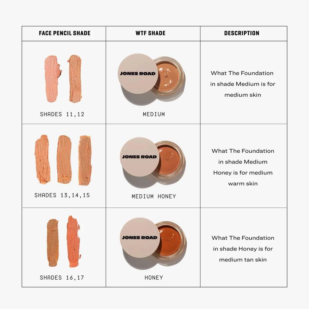 Jones Road What The Foundation - Honey   Complimentary Premium Korean BlueBerry Sheet Masque