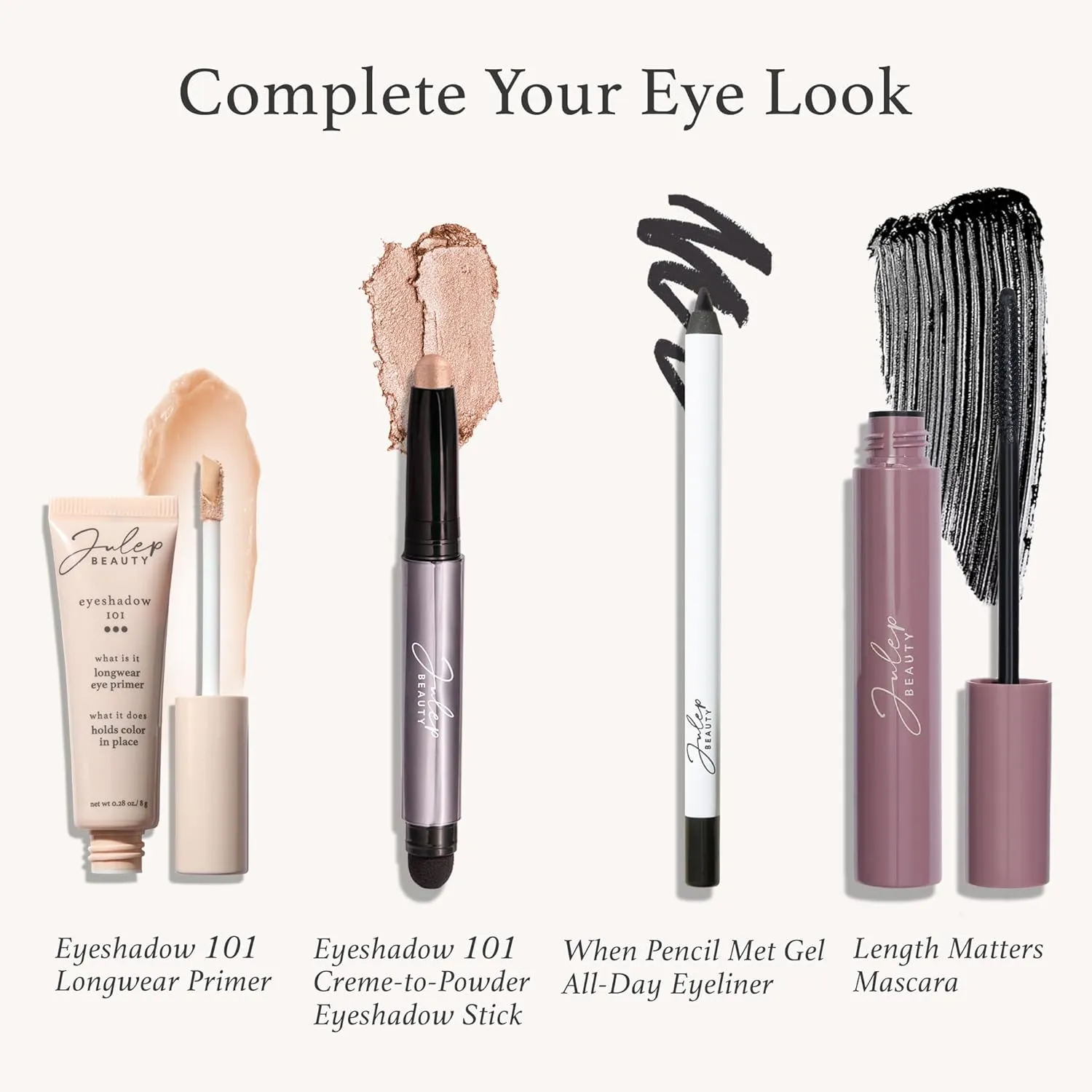 Julep Eyeshadow 101 Cream-to-Powder Waterproof Shadow Stick – Evergreen Shimmer – Long-Lasting, Crease-Proof, Deep Green Shimmer Cream Eyeshadow with Built-in Smudger