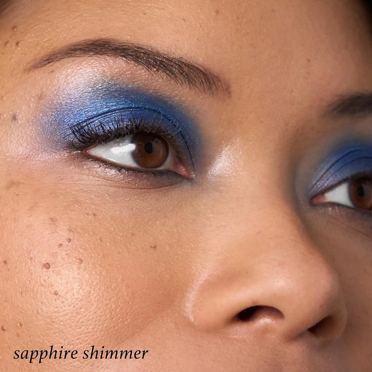 Julep Eyeshadow 101 Cream-to-Powder Waterproof Shadow Stick – Sapphire Shimmer – Long-Lasting, Crease-Proof, Jewel Toned Blue Shimmer Cream Eyeshadow with Built-in Smudger