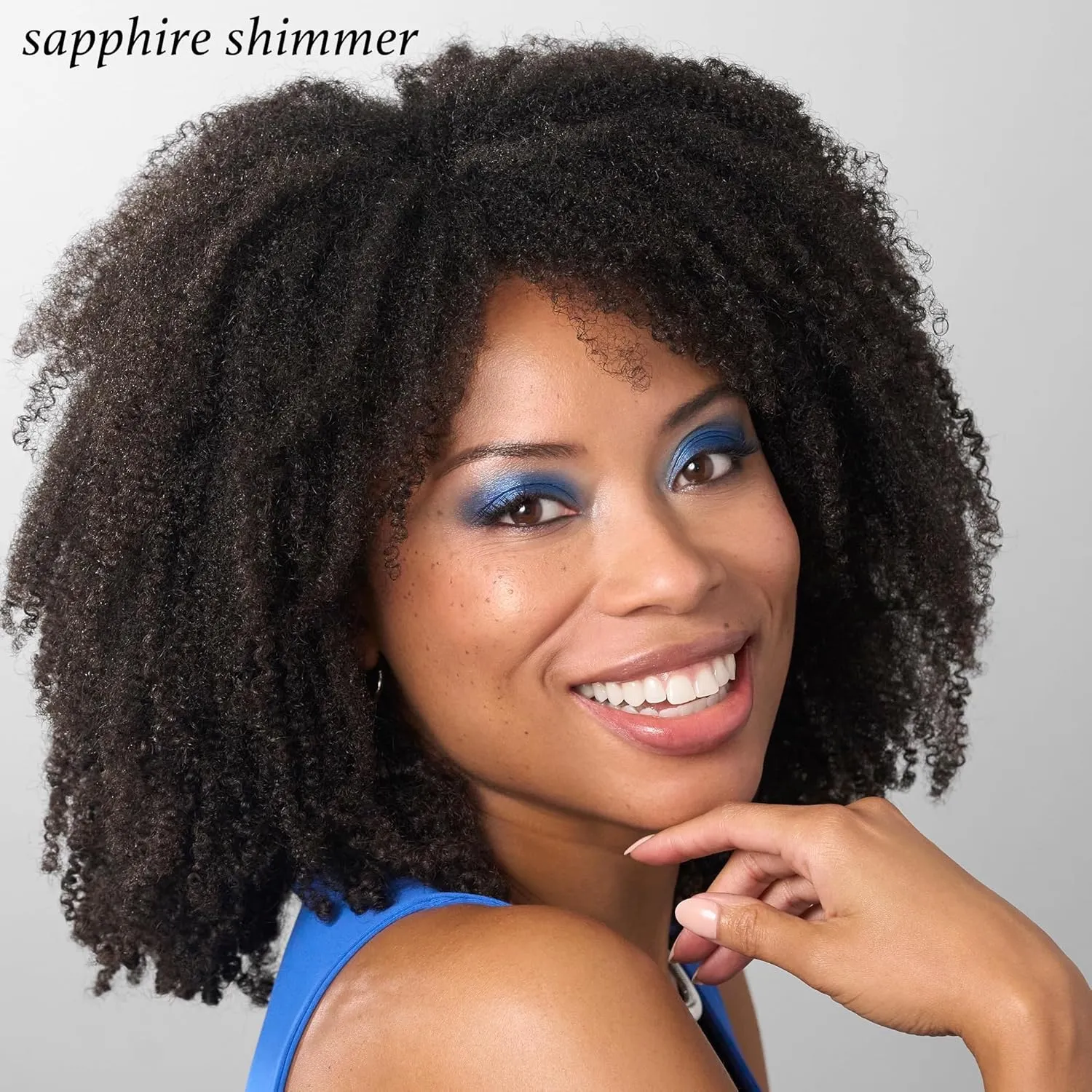 Julep Eyeshadow 101 Cream-to-Powder Waterproof Shadow Stick – Sapphire Shimmer – Long-Lasting, Crease-Proof, Jewel Toned Blue Shimmer Cream Eyeshadow with Built-in Smudger