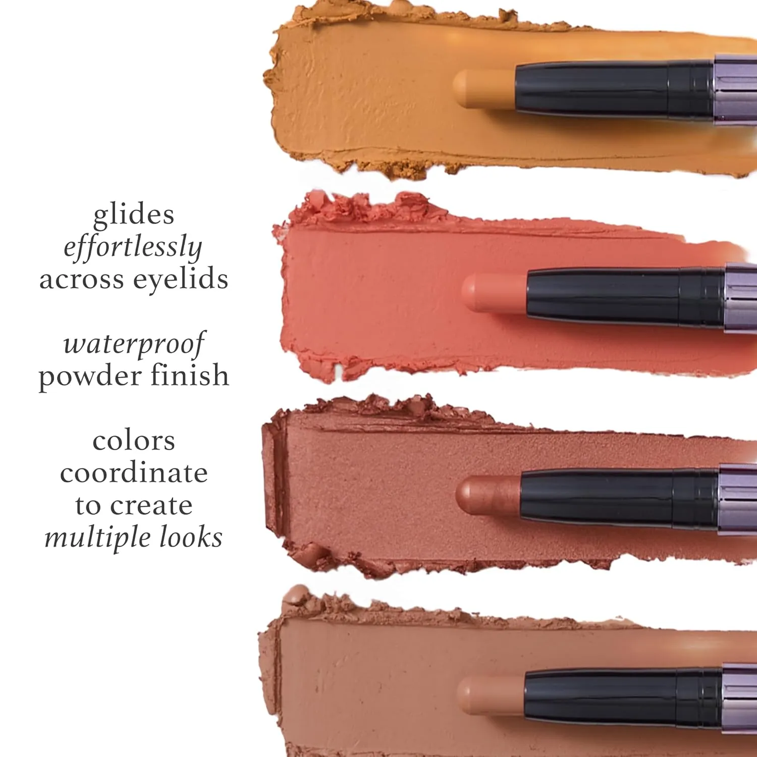 Julep Eyeshadow 101 Crème-to-Powder Waterproof Eyeshadow Stick – Mocha Matte – Long-Lasting, Crease-Proof, Rich Brown Matte Eyeshadow with Built-in Smudger