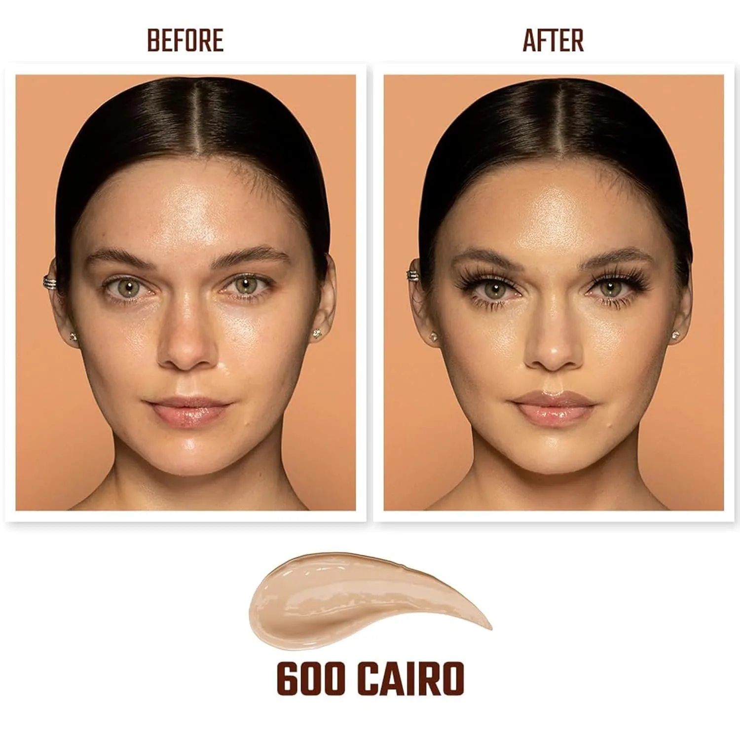 Juvia's Place I Am Magic Natural Radiance Foundation - 600Cairo - Full Coverage Liquid Foundation Makeup for Dry, Mature, Aging, and Combination Skin - Lightweight Longwear Base with Radiant Finish