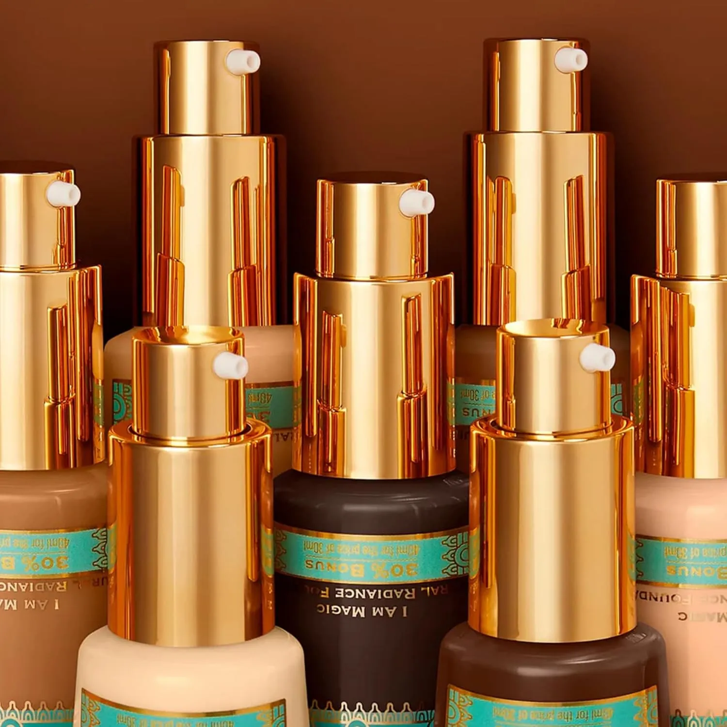 Juvia's Place I Am Magic Natural Radiance Foundation - 600Cairo - Full Coverage Liquid Foundation Makeup for Dry, Mature, Aging, and Combination Skin - Lightweight Longwear Base with Radiant Finish
