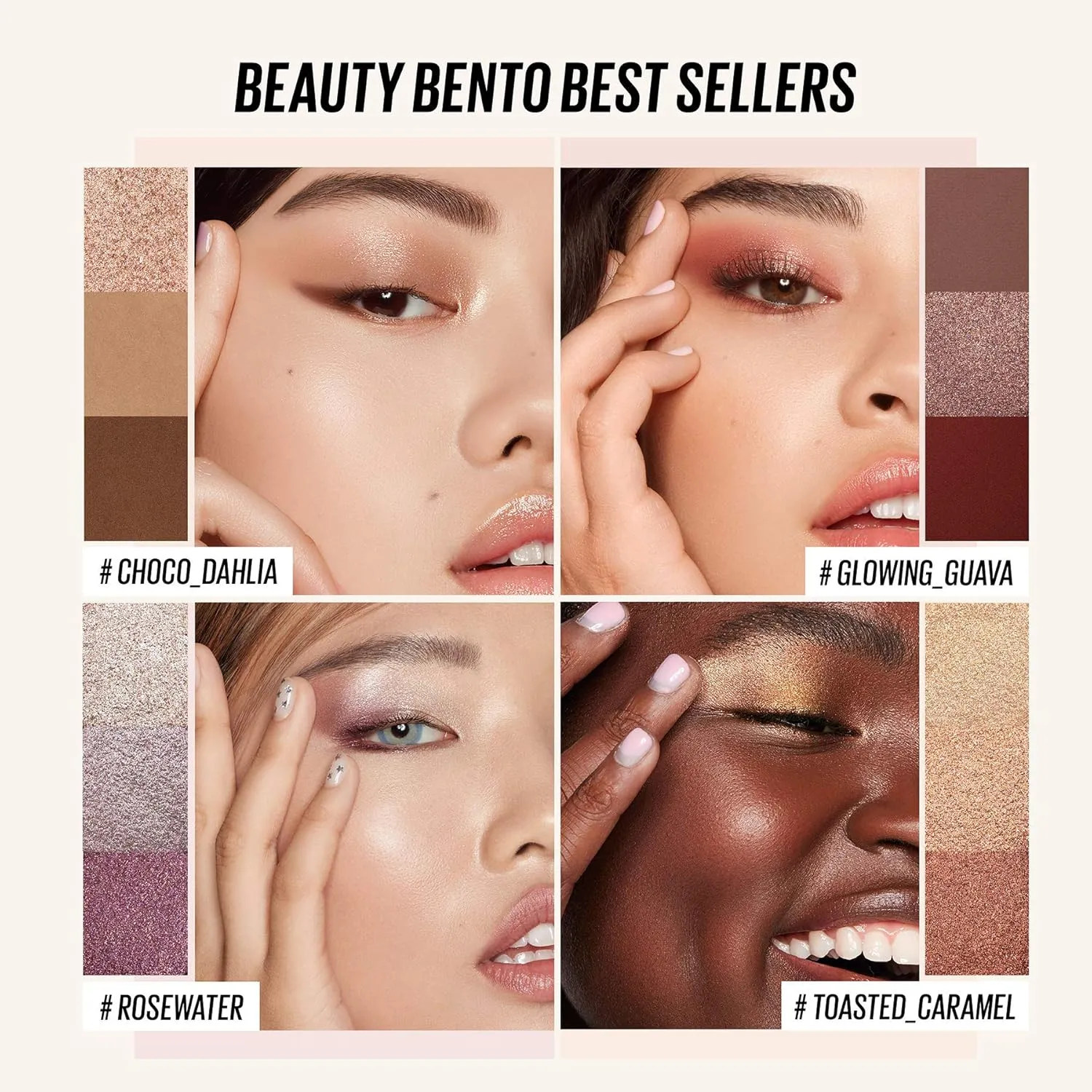 Kaja Beauty Bento Collection - Bouncy Eyeshadow Trio | Warm Honey Tones, Travel Size, 10 Spiked Ginger, 2019 Allure Best of Beauty Award, 0.03 Oz