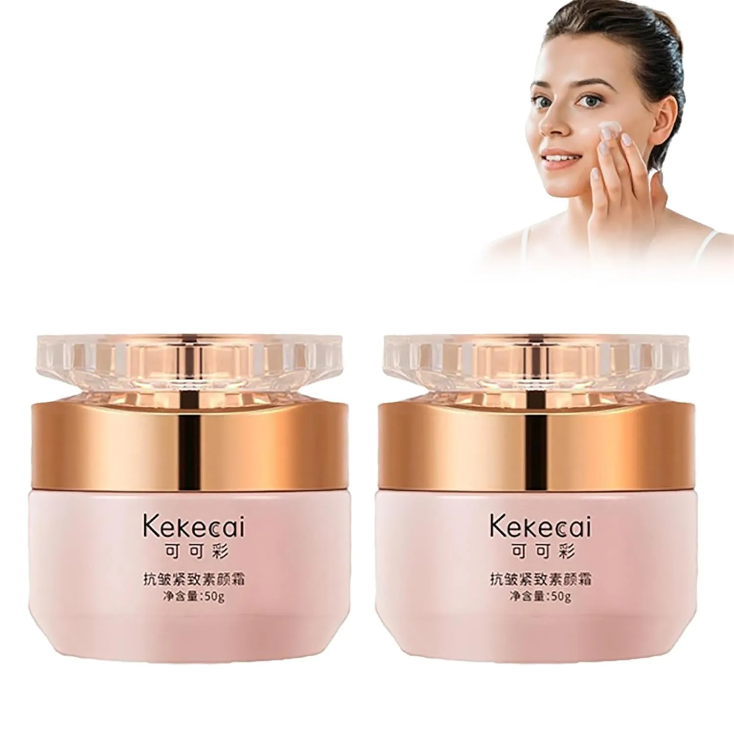Kekecai Anti Wrinkle and Firming Foundation, 𝐍𝐢𝐜𝐨𝐭𝐢𝐧𝐚𝐦𝐢𝐝𝐞 Lady Plain Face Cream, Swarous Hydro-𝐖𝐡𝐢𝐭𝐞𝐧ing Cream, Makeup Cream For 𝐁𝐫𝐢𝐠𝐡𝐭𝐞𝐧ing (2pcs)