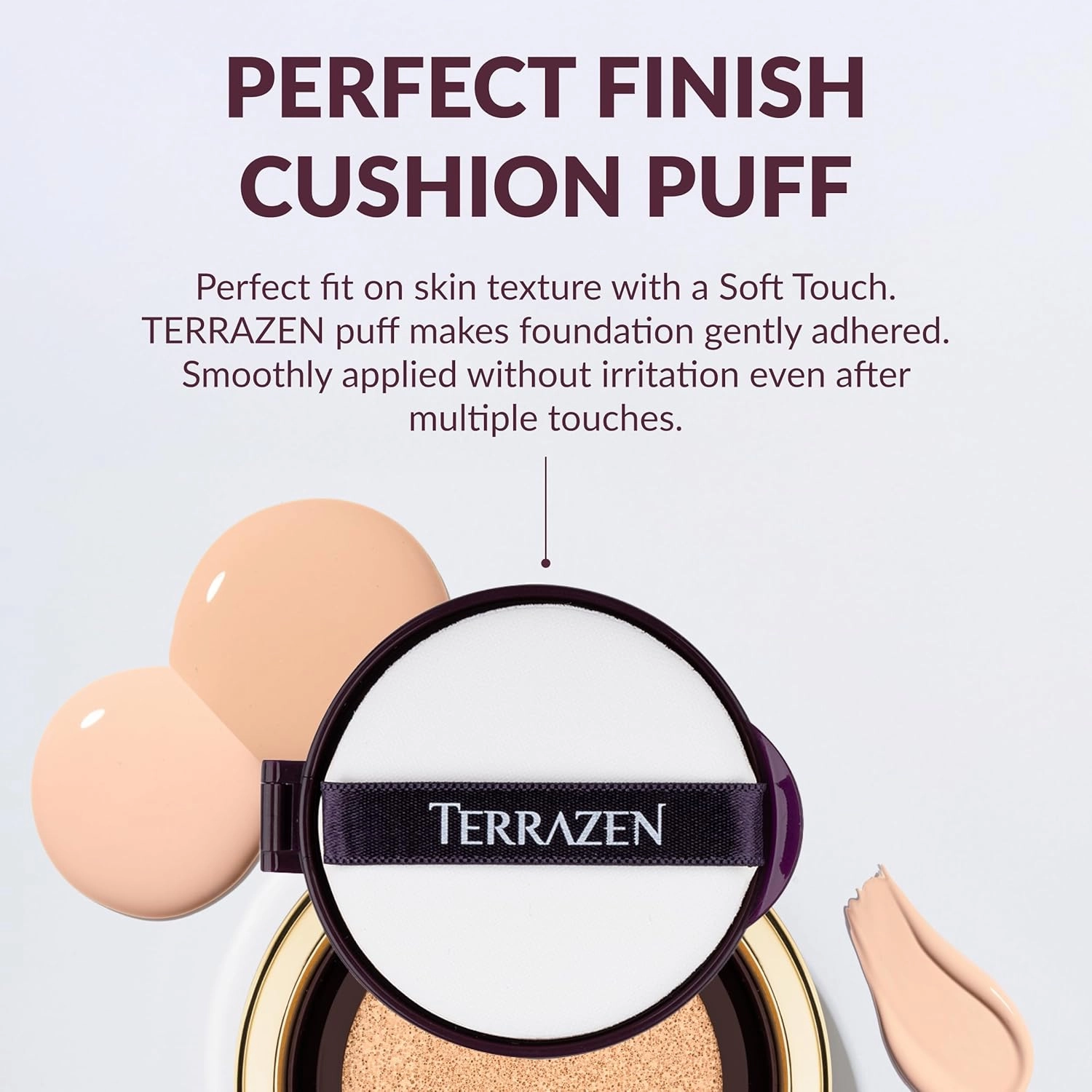 Korean Face Cushion Foundation Finish Glass Perfect Skin Long Lasting Medium High Coverage Semi Matte, 0.51 fl oz (Natural Beige, 1)