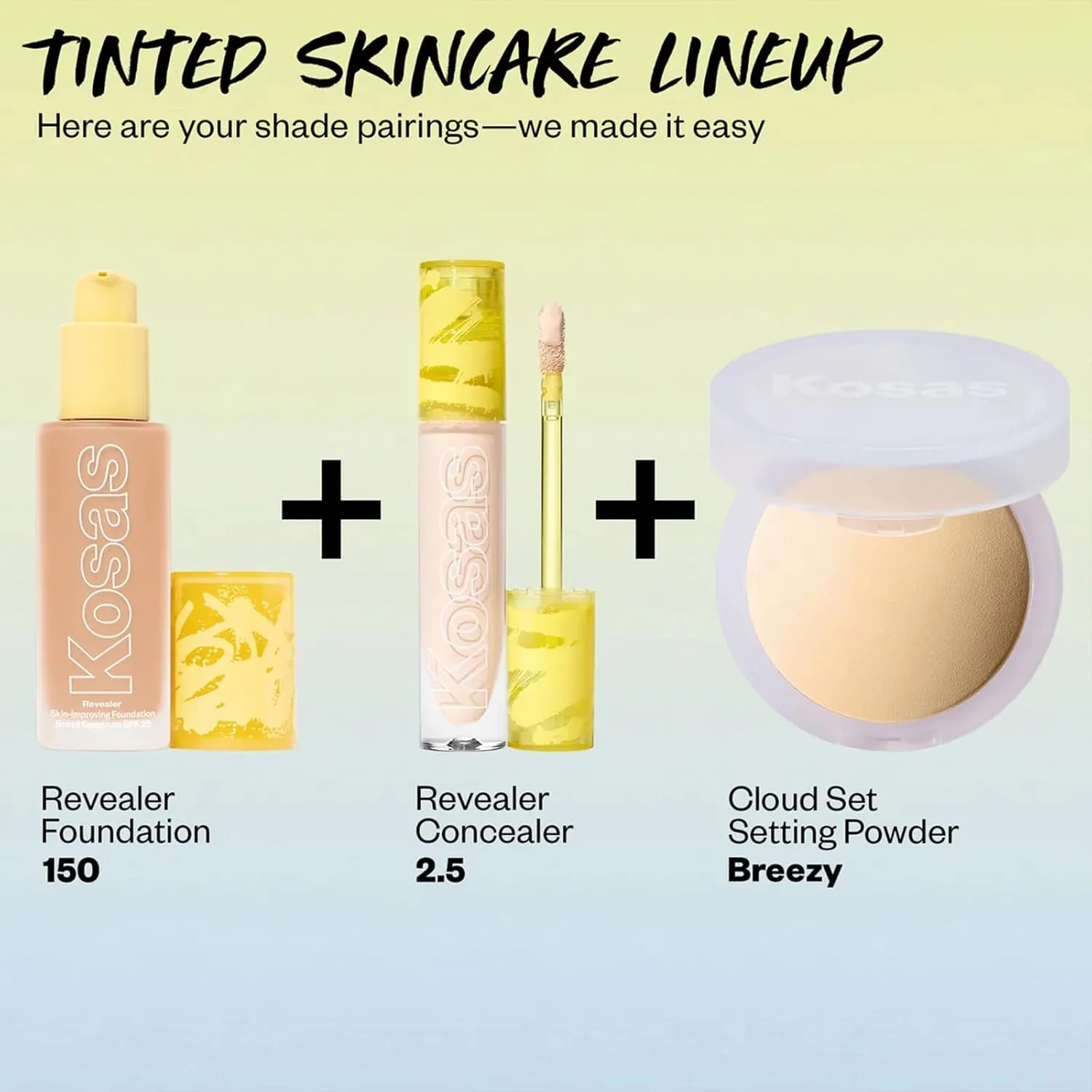 Kosas Revealer Skin-Improving Foundation with SPF 25 Protection - Hydrate, Brighten, Soothe, Plump, Protect Skin - Smoothing Texture, Natural Finish and Clean Formula - Light Cool 150