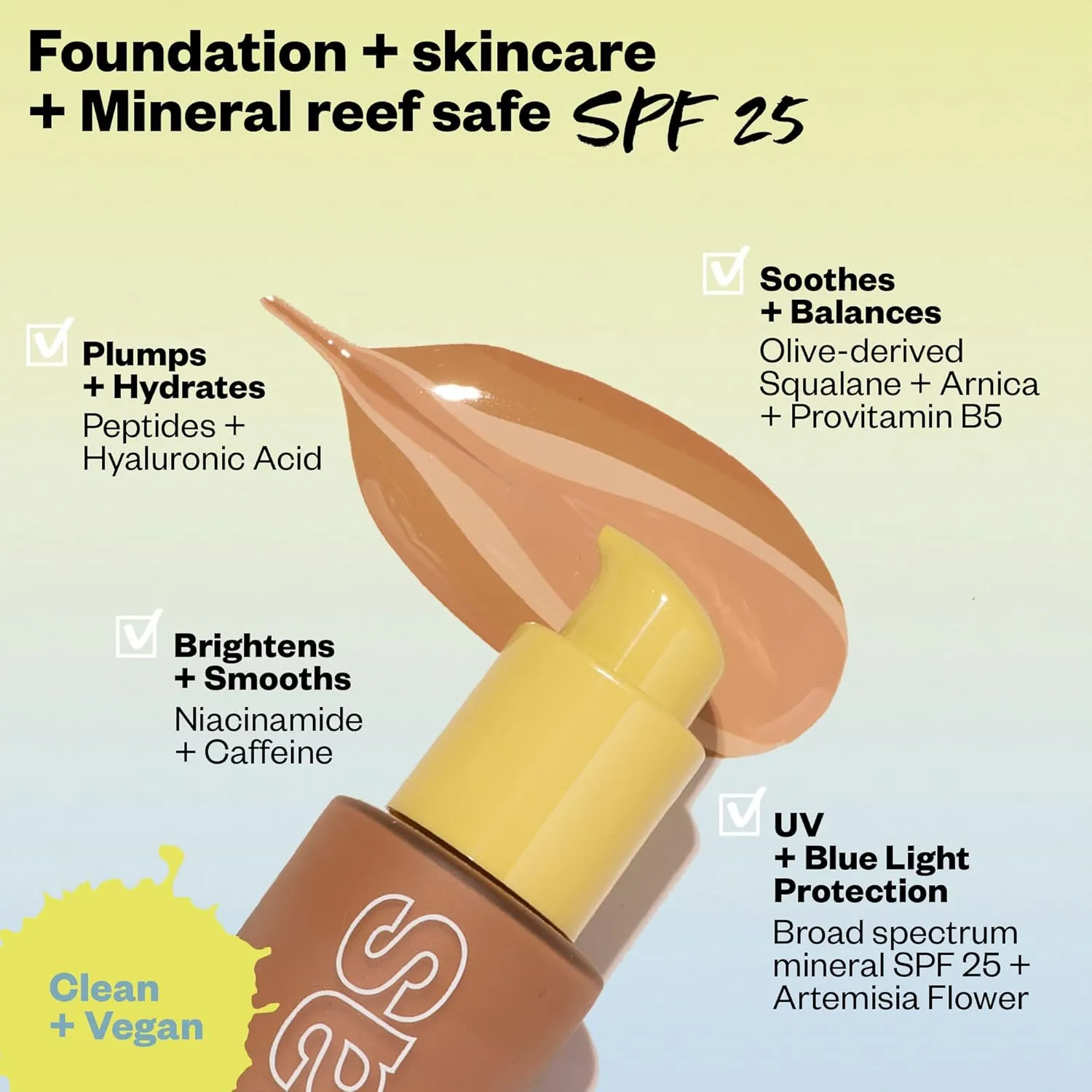 Kosas Revealer Skin-Improving Foundation with SPF 25 Protection - Hydrate, Brighten, Soothe, Plump, Protect Skin - Smoothing Texture, Natural Finish and Clean Formula - Light Cool 150