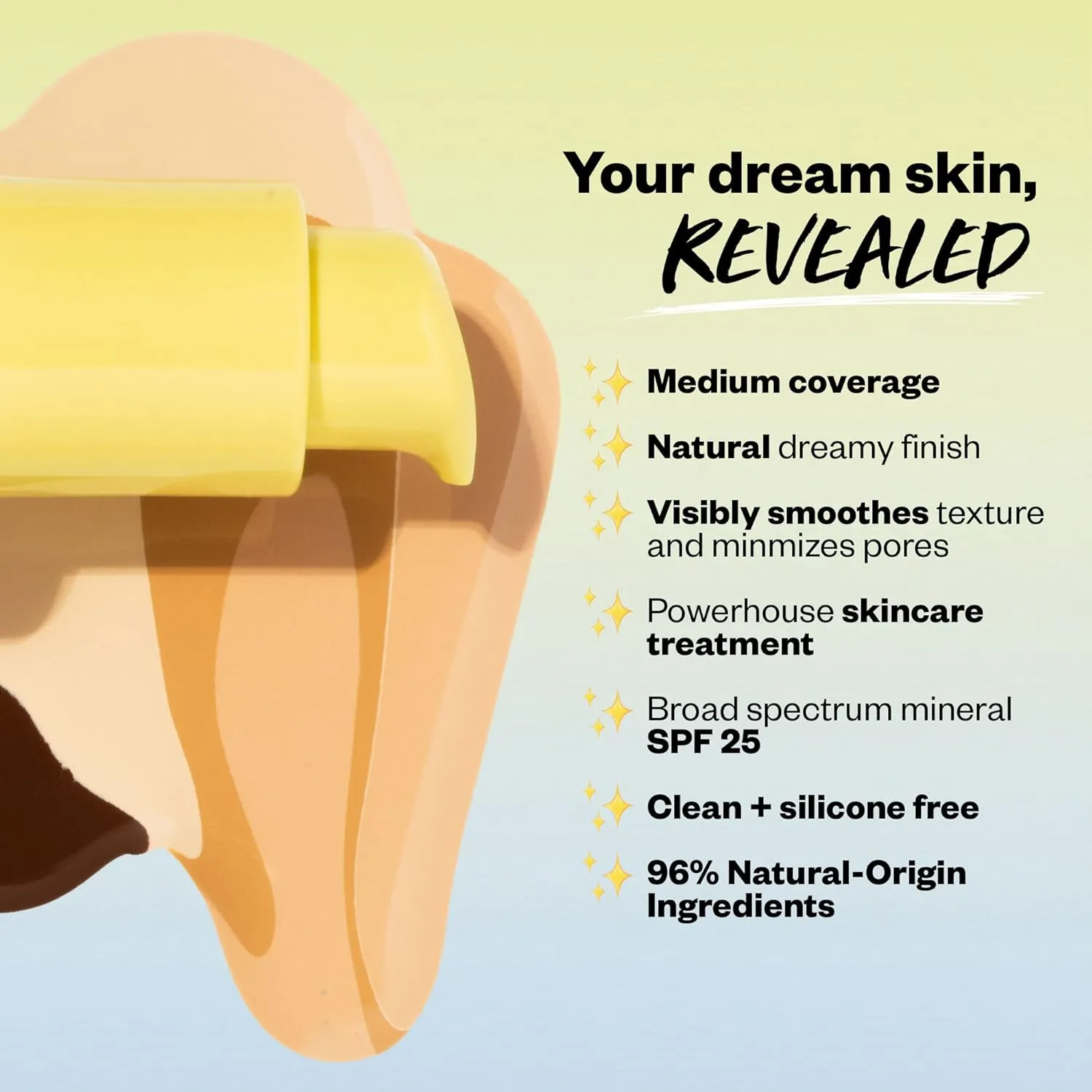 Kosas Revealer Skin-Improving Foundation with SPF 25 Protection - Hydrate, Brighten, Soothe, Plump, Protect Skin - Smoothing Texture, Natural Finish and Clean Formula - Light Cool 150