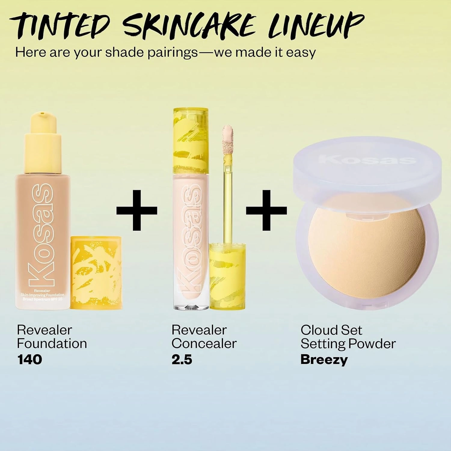 Kosas Revealer Skin-Improving Foundation with SPF 25 Protection - Hydrate, Brighten, Soothe, Plump, Protect Skin - Smoothing Texture, Natural Finish and Clean Formula - Light Neutral 140