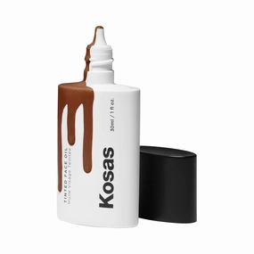 Kosas Tinted Face Oil | Nourishing, Light-Coverage Tinted Foundation, (Tone 8.2