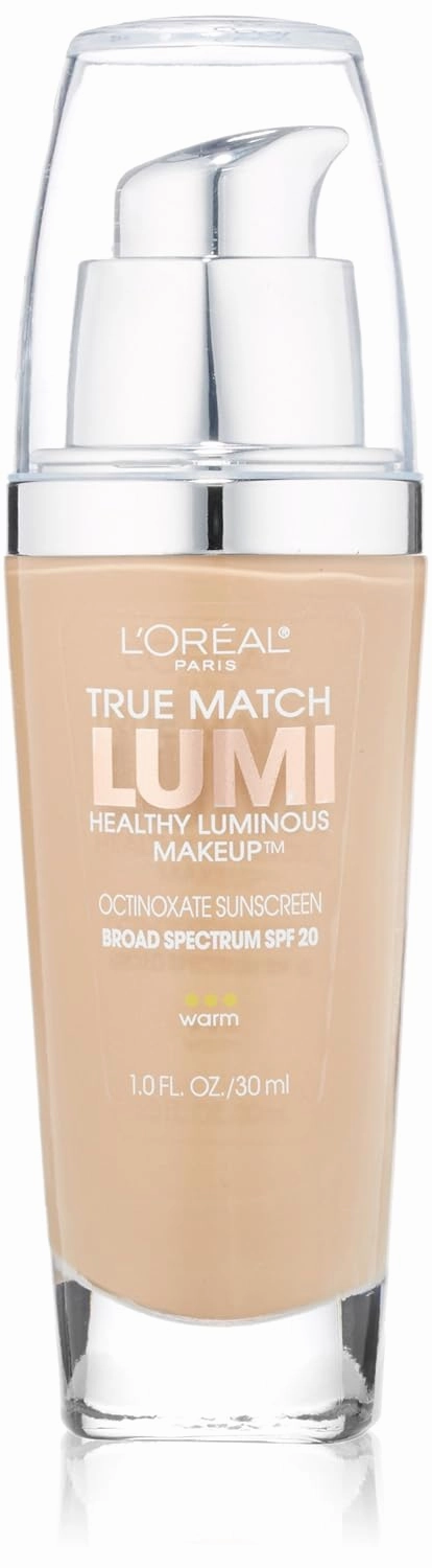 L'Oréal Paris True Match Lumi Healthy Luminous Makeup, W5 Sand Beige, 1 fl. oz.