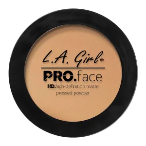 L.A. Girl PRO.Face Matte Pressed Powder, Medium Beige GPP609 (Pack of 3)