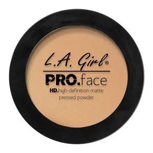 L.A. Girl PRO.Face Matte Pressed Powder, Soft Honey GPP608 (Pack of 3)