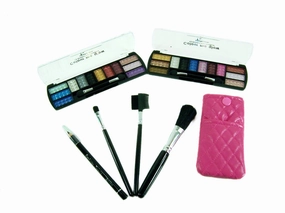 Lady De 24 Colors Eye Shadow Make Up Kit Set Combo (MADE BY PROFUSSION) (Hot Pink)