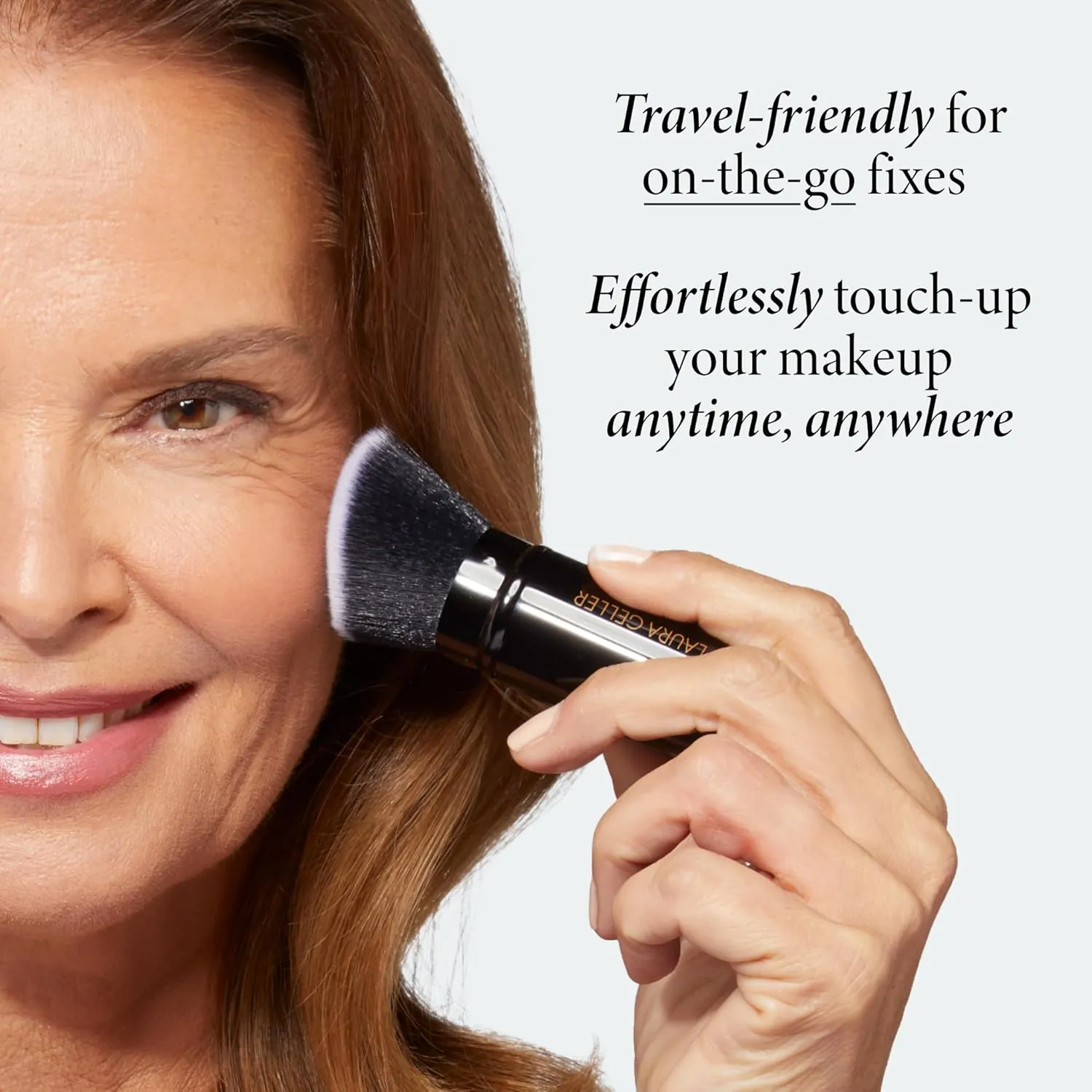 LAURA GELLER NEW YORK Baked Balance-n-Brighten Foundation with Kabuki Brush Makeup Set, Fair