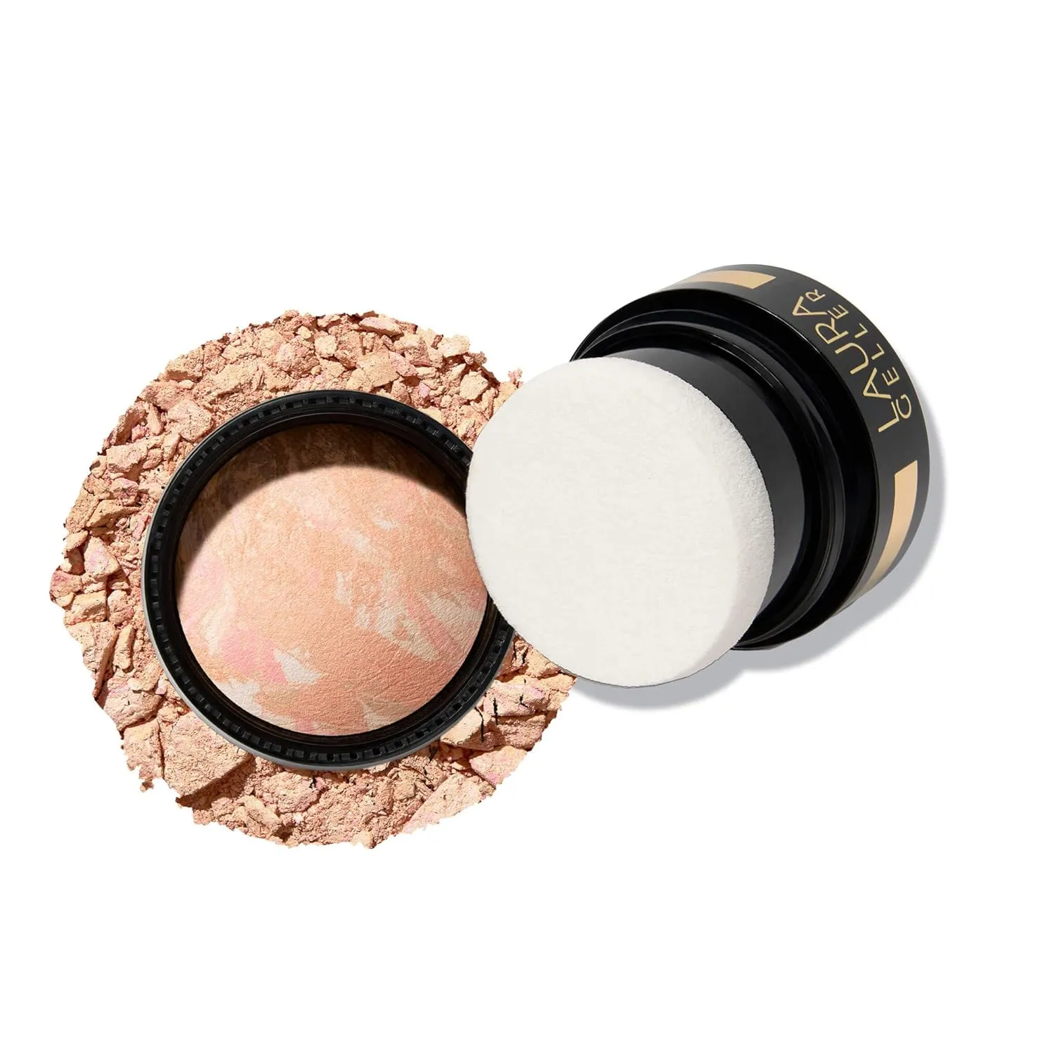 LAURA GELLER NEW YORK Baked Balance-n-Glow To Go Travel Size Illuminating Foundation - Porcelain - Buildable Sheer to Light Coverage - Satin Finish