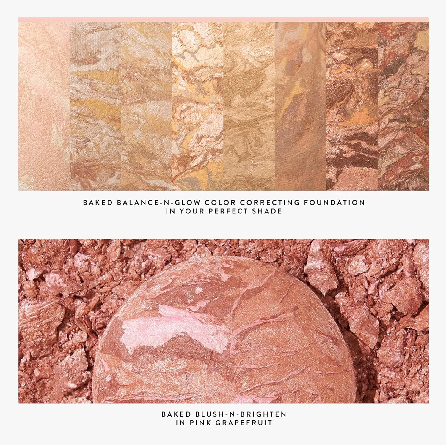 LAURA GELLER NEW YORK Blush-n-Glow Kit (3 PC): Baked Balance-N-Glow Illuminating Powder Foundation, Tan   Retractable Kabuki Brush   Baked Blush-N-Brighten, Pink Grapefruit