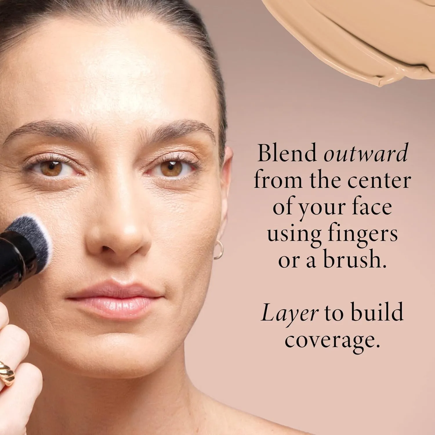 LAURA GELLER NEW YORK Double Take Liquid Foundation | Medium to Full Coverage, Natural Matte Finish, Golden Medium