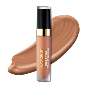 LAURA GELLER NEW YORK Just Swipe Liquid Eyeshadow - Terracotta - Cream-to-Powder - Lightweight Crease-Proof Velvety Color - Long-Lasting Finish
