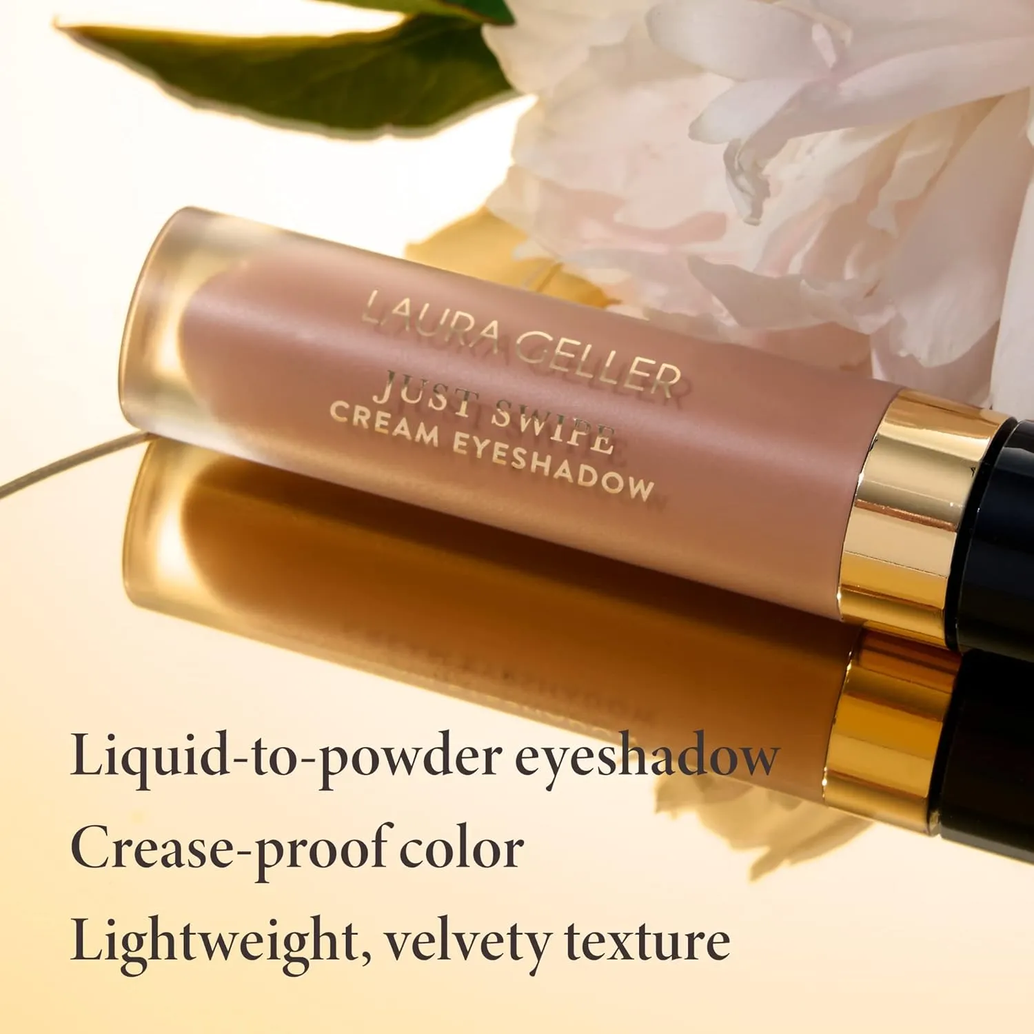LAURA GELLER NEW YORK Just Swipe Liquid Eyeshadow - Terracotta - Cream-to-Powder - Lightweight Crease-Proof Velvety Color - Long-Lasting Finish