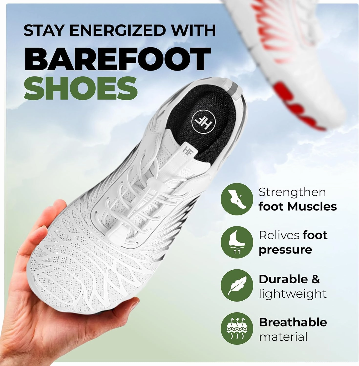 Lazuli Pro - Healthier and Comfortable Feet with Barefoot Shoes, Lightweight Flexible, Arch Support, Wide Walking Shoes (Unisex)