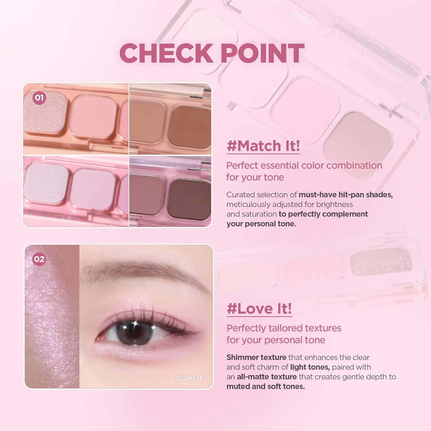 lilybyred Mood It Palette | 4-Shade Korean Eyeshadow Palette, Pre-Matched Personal Tone, Soft Blending, Buildable Coverage, Matte & Shimmer Finish, Daily Wear, Compact Size (03 Neutral It)