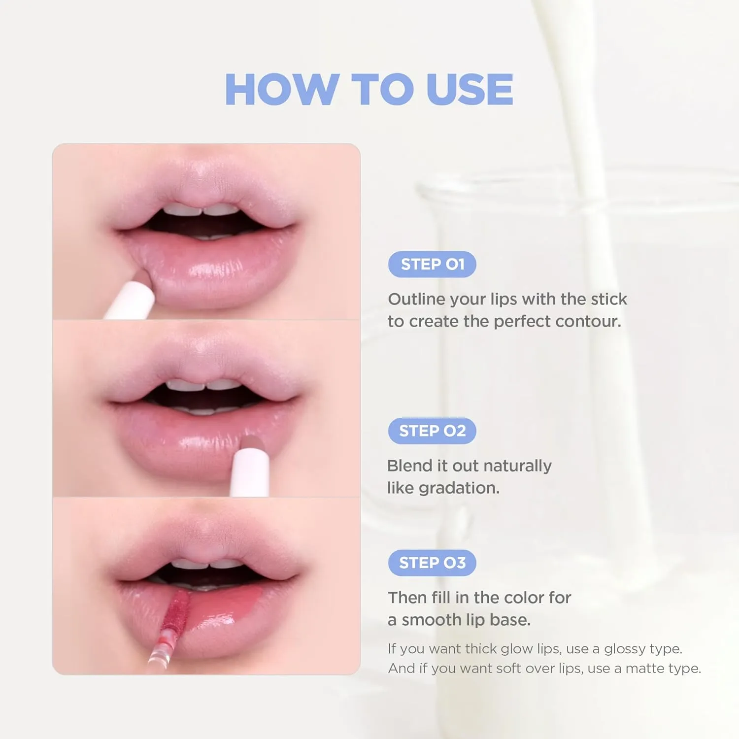lilybyred Smiley Lip Blending Stick | Korean 3-in-1 Multi-Use Lip Liner, Smooth Creamy Texture, Long-Lasting Matte Finish, Soft Blur Effect, Precision Contour Pencil, 0.028 oz. (06 Chuckle with me)