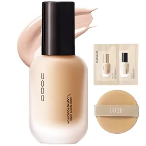 Liquid Foundation, Moisturizing Light Foundation, Matte Long-Lasting Cushion Concealer, Gauze Beauty LiquidFoundation (Matte 01 White)