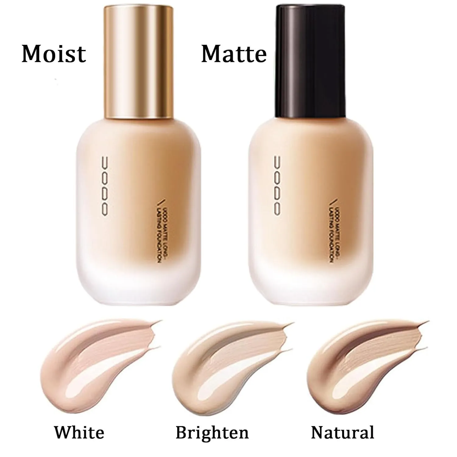 Liquid Foundation, Moisturizing Light Foundation, Matte Long-Lasting Cushion Concealer, Gauze Beauty LiquidFoundation (Matte 01 White)