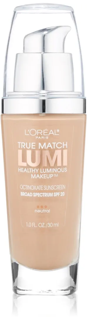 L'Oréal Paris True Match Lumi Healthy Luminous Makeup, N5 True Beige, 1 fl. oz.