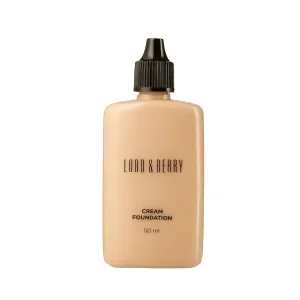 Lord & Berry CREAM FOUNDATION Fluid Foundation, Long Lasting Waterproof Coverage Foundation Enriched With Vitamin E and Argon Oil
