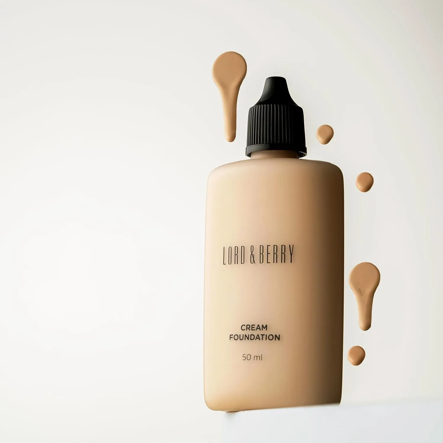 Lord & Berry CREAM FOUNDATION Fluid Foundation, Long Lasting Waterproof Coverage Foundation Enriched With Vitamin E and Argon Oil