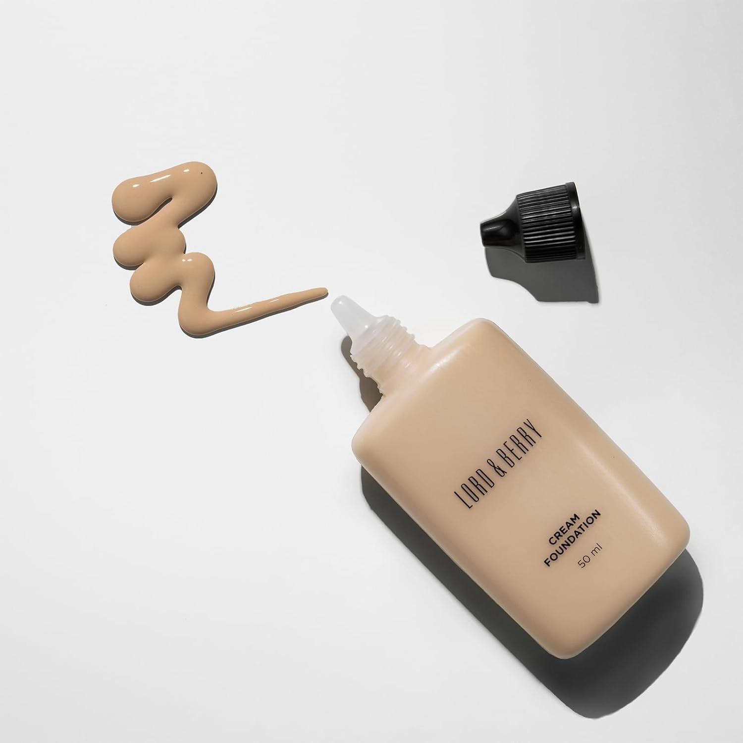 Lord & Berry CREAM FOUNDATION Fluid Foundation, Long Lasting Waterproof Coverage Foundation Enriched With Vitamin E and Argon Oil