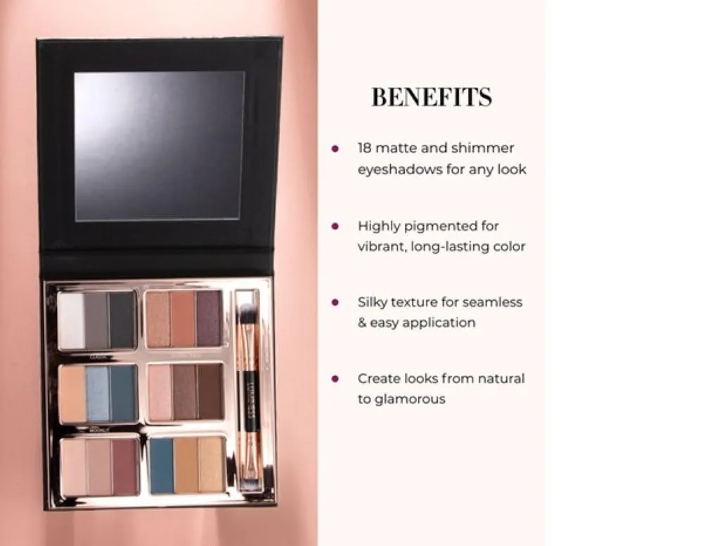 LUMINESS Airbrush Flawless 4-PC Makeup Kit - Includes Eyeshadow Palette, Airbrush Foundation, Primer & Makeup Brushes - Long-Lasting, Silky, Easy to Blend Make Up Set, Travel Size (02 - Fair)
