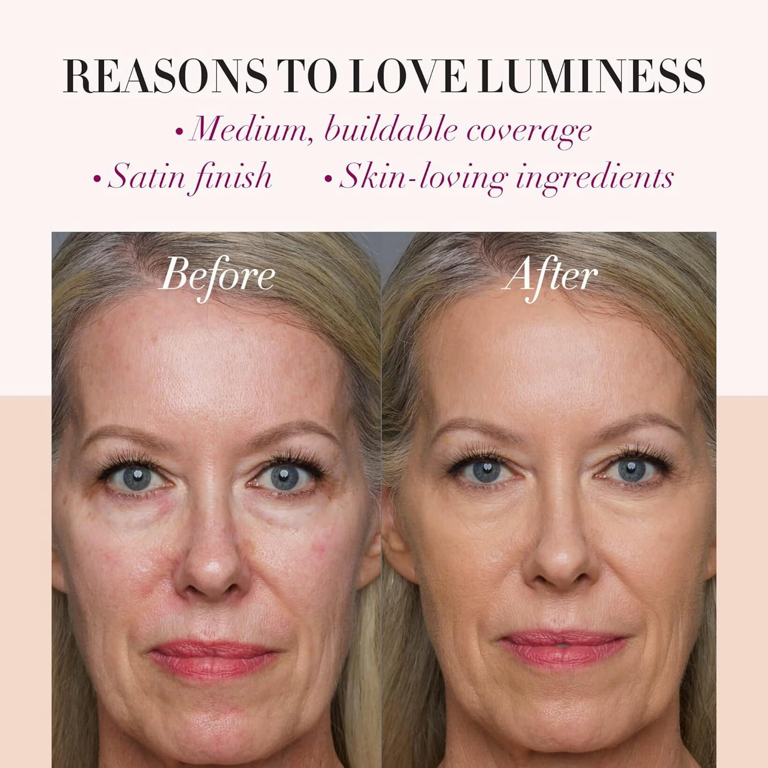 LUMINESS Silk Airbrush Spray Foundation - Full Coverage Foundation - Formula Hydrates & Moisturizes with Hyaluronic Acid, Aloe Vera & Hydrolyzed Silk (Shade - Medium)