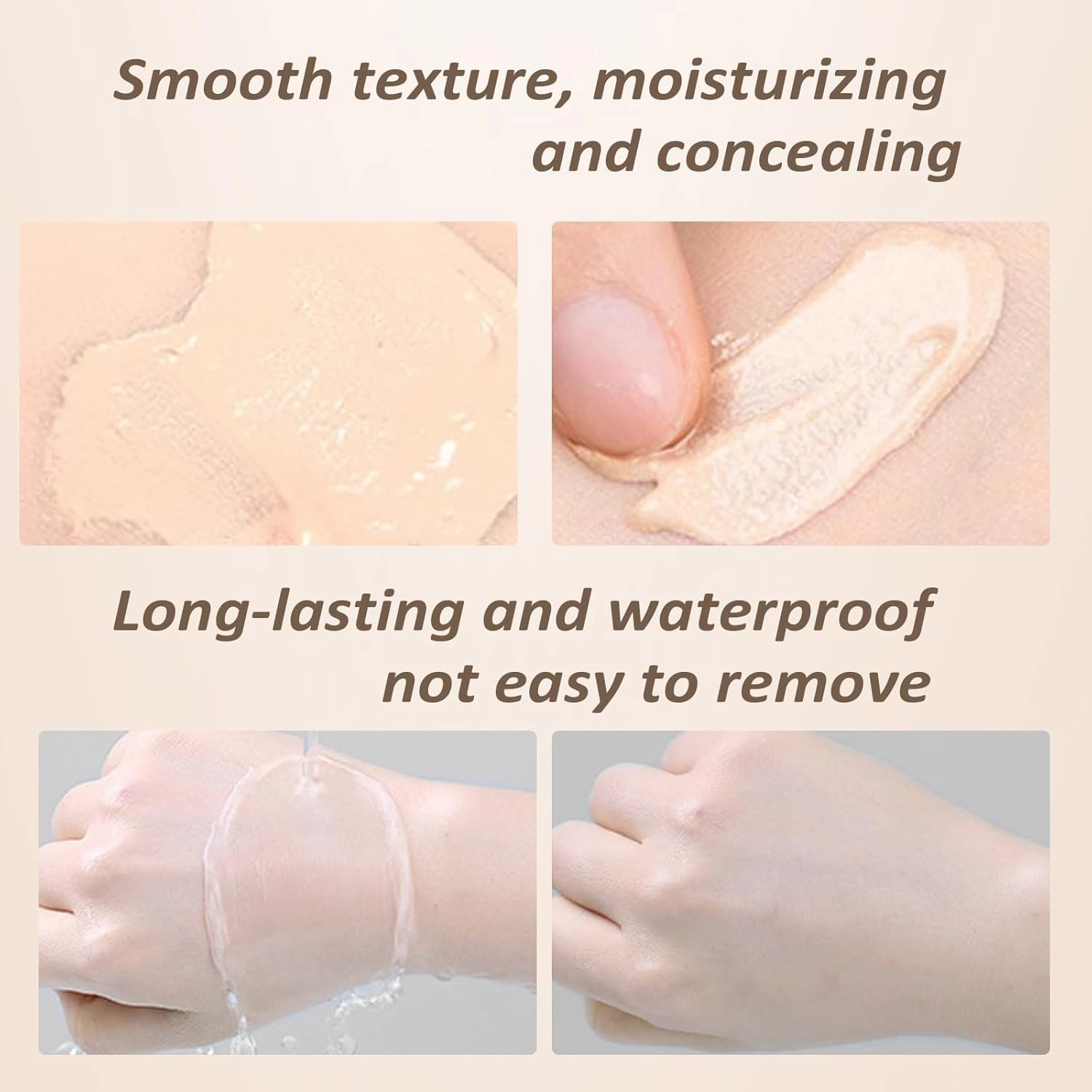 Lunora Color Adapting Foundation, Lunora Foundation 4 In 1 - Color Changing, Hydrating Full Coverage, Long-Lasting & Waterproof (1-pcs nature, 1)