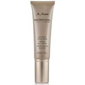 M. Asam RESVERATROL PREMIUM NT50 Tinted Day Cream (1.69 Fl Oz) – With Hyaluronic Acid, Anti-Aging Face Cream for Women, Lightweight Makeup & Moisturiser Cream in One, Vegan Skin Care