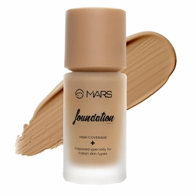 MA-RS SP/F55 PA     High Coverage All Skin Type Matte Liquid Foundation | Blemish Free & Blendable Foundation for Makeup (40ml) (SHADE-07)