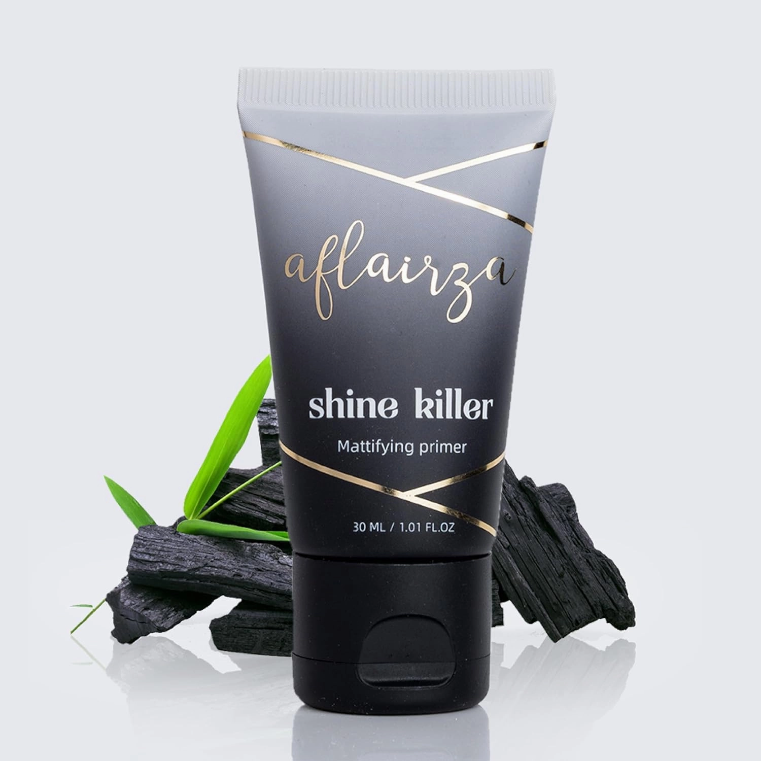 MAHANT Shine Killer Mattifying Primer with Charcoal & Bamboo, Pore Minimizer (30ml) Long-Lasting Face Makeup Base Cheeks, Forehead for Oily Skin Flawless, Shine-Free Finish All Day