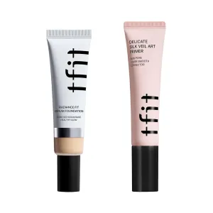 Makeup Duo - Delicate Silk Veil Art Primer   Radiance Fit Serum Foundation
