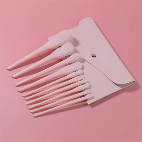 Makeup Brush Ten Packs of Makeup Brushes Foundation Eyeshadow and Blush Brushes Pink Multifunctional Beauty Tools Cosmetic Products